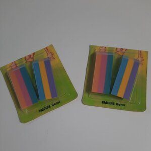 Vintage NOS 1990s Empire Berol Yikes Erasers 2 Pack Sealed Card HTF